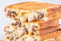 Quick Philly Cheesesteak Melt