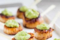 Golden Seared Scallops with Creamy Honey Dijon Avocado