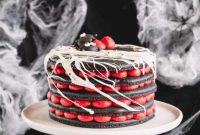 Ghoulish Macaron Cake