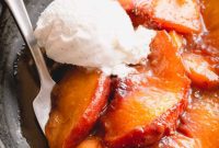 Luscious Spiced Caramel Peaches