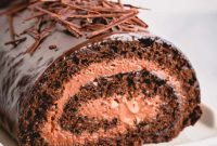 Unapologetically Chocolate Roll Cake