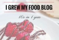 How I Supercharged My Food Blog: 10x Growth in 12 Months