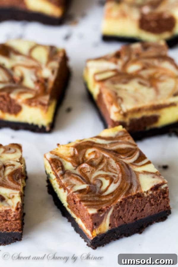 Decadent Triple Chocolate Cheesecake Bars 1 featured 6306