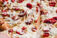 Slow-Roasted Tomato and Melted Cheese Pizza