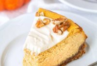 Autumn Maple Pumpkin Cheesecake