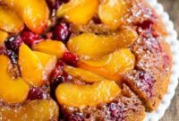 Caramelized Apple Cranberry Coffee Cake