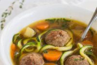 Garden Harvest Meatball Soup