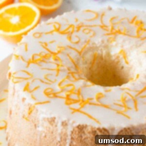 Orange Blossom Angel Food Cake