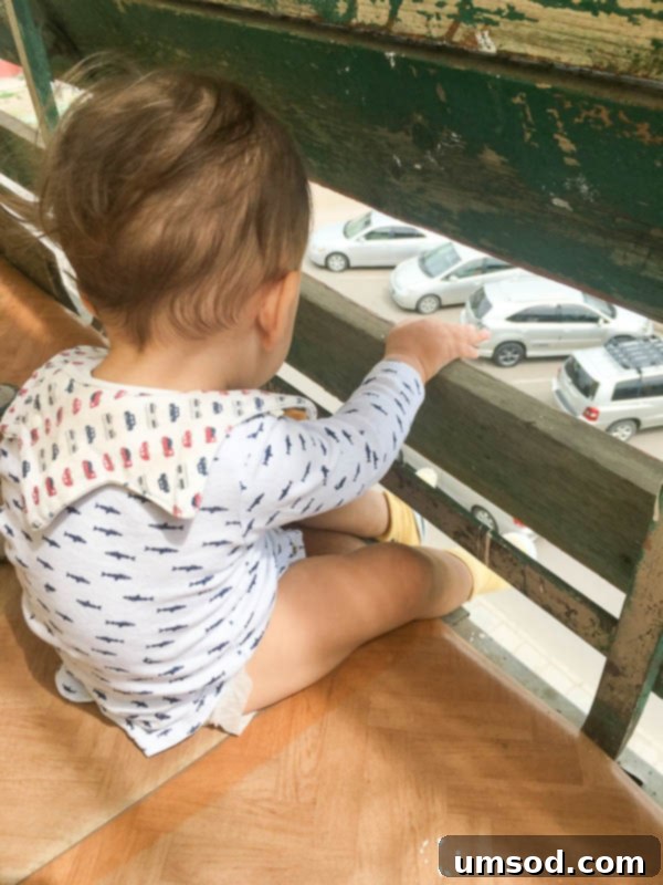 Grant's favorite pastime: enjoying the view from the 4th-floor balcony in Mongolia.