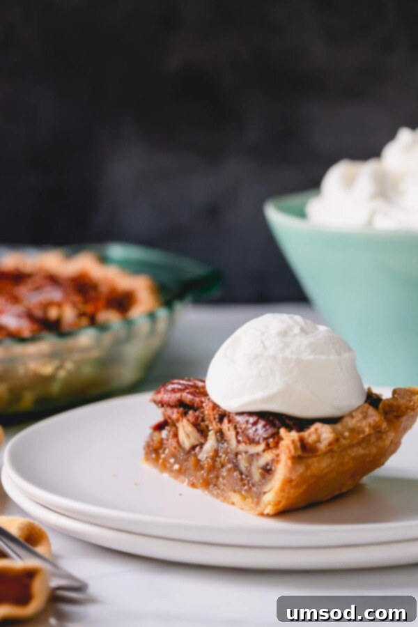 Whole Pecan Pie cooling on a rack