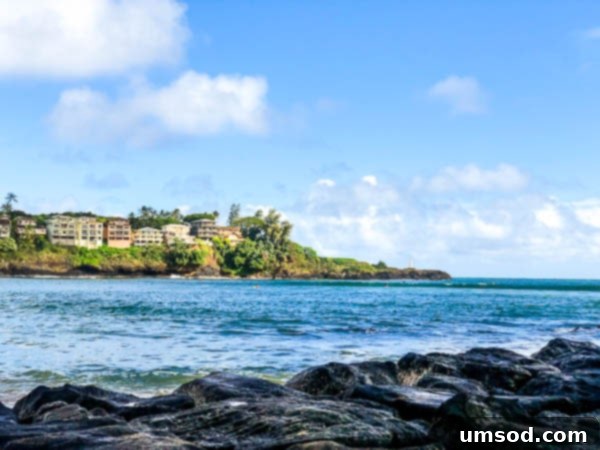 Stunning sunset over the ocean in Kauai, with vibrant colors