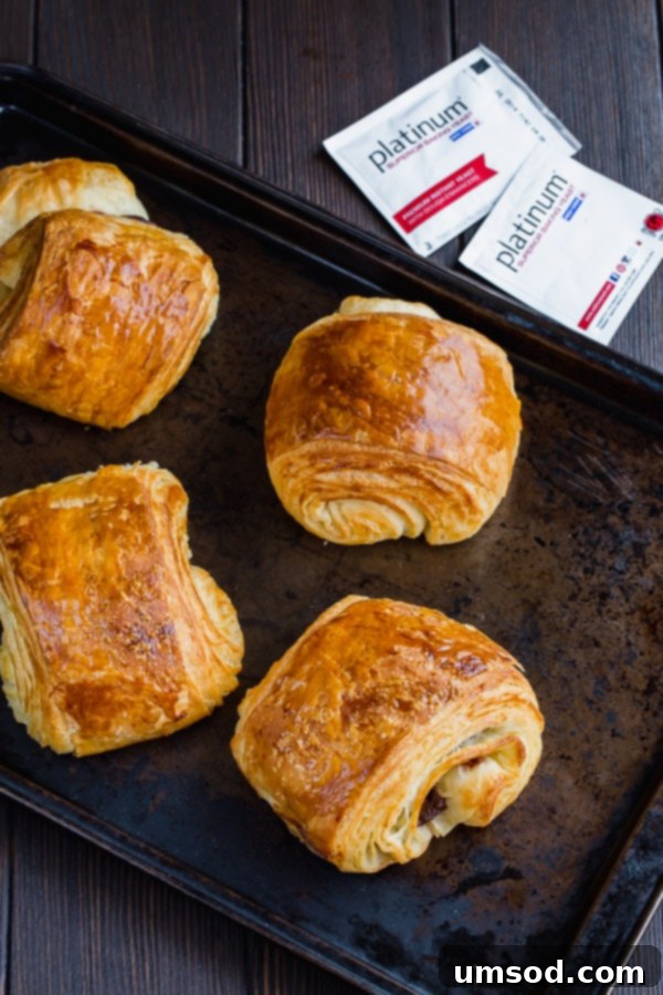 Flaky Chocolate Indulgence 10 You can achieve bakery-style, authentic pain au chocolat (chocolate croissants) from scratch. I'm sharing my easy-to-follow directions and tips for success! You'll get crisp flaky on the outside, soft and buttery on the inside croissants with perfect amount of intense chocolate in every bite! #painauchocolat #homemadechocolatecroissant #croissant