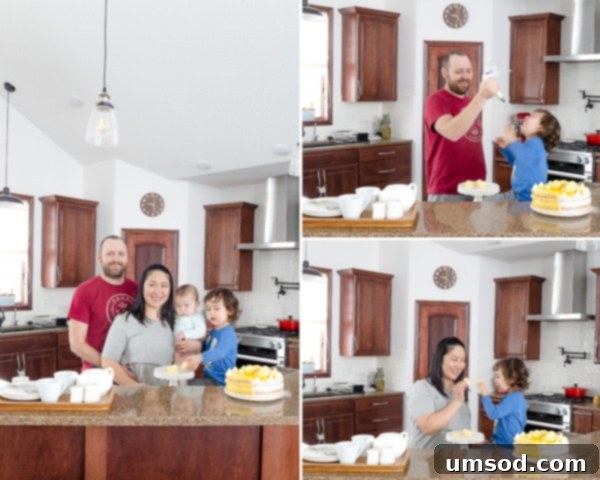 New Beginnings in Our Home 12 Two young children enjoying playtime in the heart of the new kitchen
