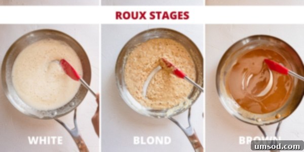 Explore various fat options for making roux, from classic butter to flavorful bacon fat and neutral oils.