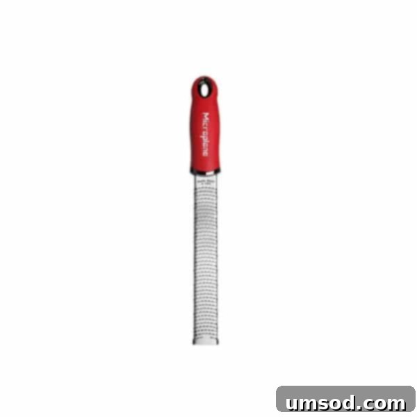 Dip into Delight: 5 Mouthwatering Sauce Recipes 5 A high-quality microplane zester, essential for finely grating garlic, cheese, and citrus zest.