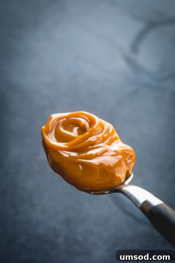 Dulce de leche in a small bowl