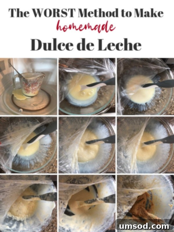 Microwave dulce de leche disaster