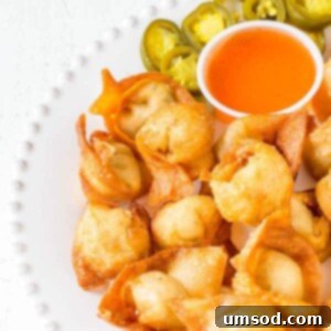 Round image of Jalapeno Cream Cheese Wontons