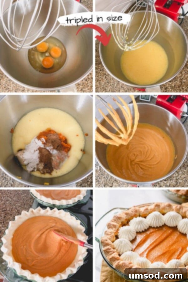 Foolproof Pumpkin Pie 6 A baked pumpkin pie cooling on a wire rack, showcasing its golden-brown crust and smooth filling.