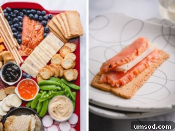 Close-up of a charcuterie board showing a piece of raw honeycomb, a delightful surprise ingredient.
