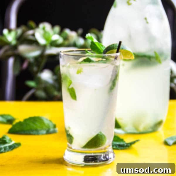 Classic mojito with subtle coconut flavor is here for you to sip on all summer long. 