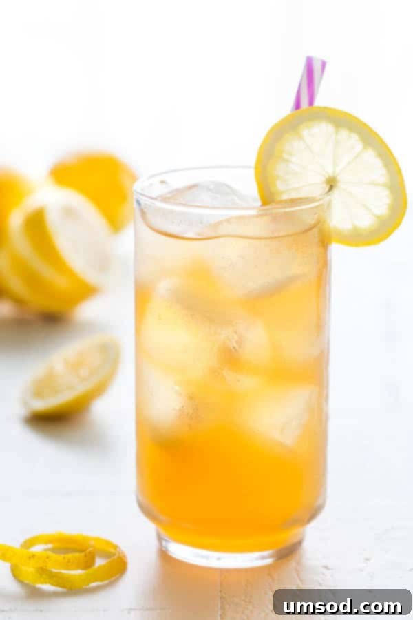 Bright, refreshing and citrusy, this earl grey iced tea is easy to customize and such a thirst-quencher for a crowd!