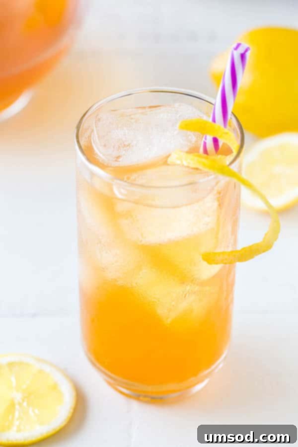 Bright, refreshing and citrusy, this earl grey iced tea is easy to customize and such a thirst-quencher for a crowd!