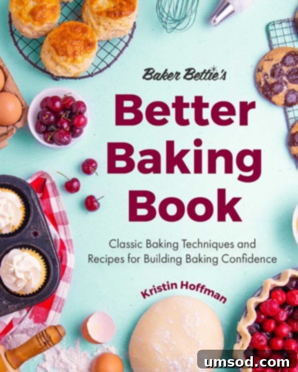 The vibrant cover of Baker Bettie's 'Better Baking Book', prominently displaying the title and author, inviting readers to explore its contents.