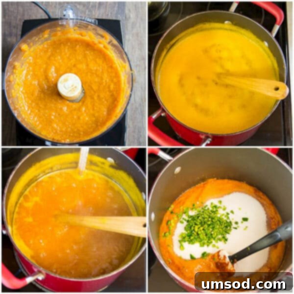 Close-up of apricot jam bubbling gently in a large pot during cooking.