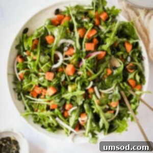 Sunshine Sweet Potato Salad 10 Overhead image of a delectable sweet potato salad.