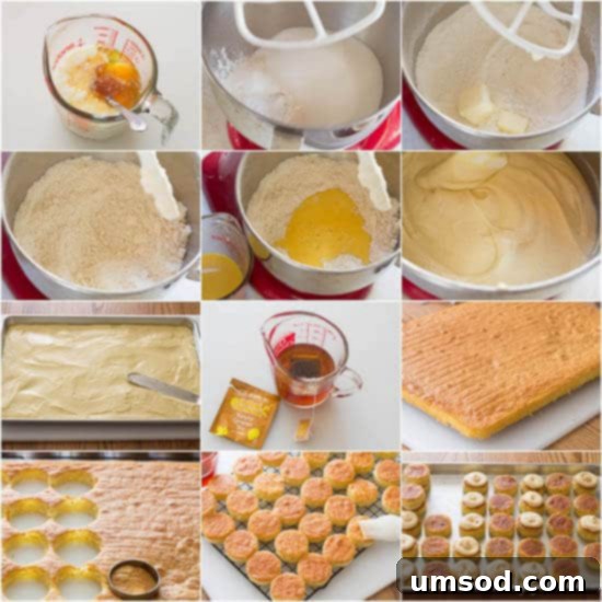 Mini Salted Caramel Celebration Cakes 4 Close-up of salted caramel mini tea cakes, showing the delicate layers and smooth frosting.