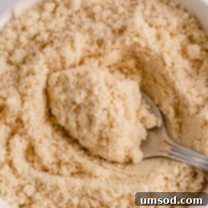 Revive Your Oily Almond Flour 11 Almond flour in a white bowl.