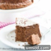 Chocolate Souffle Cheesecake ready to serve