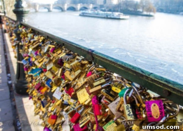 Our Love Lock on Pont des Arts, Paris