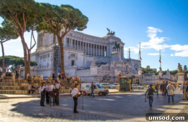 Rome A Visual Story 5 Travel Photo Journal: Grand architecture of Piazza Venezia in Rome