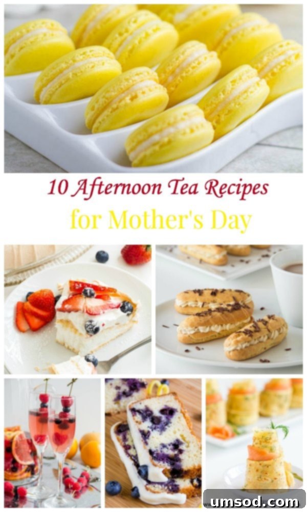 10 Afternoon Tea Treats to Celebrate Mom 2 10 Afternoon Tea Recipes for Mother's Day - Featured Image