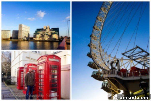 Person Posing in a Classic Red London Phone Booth