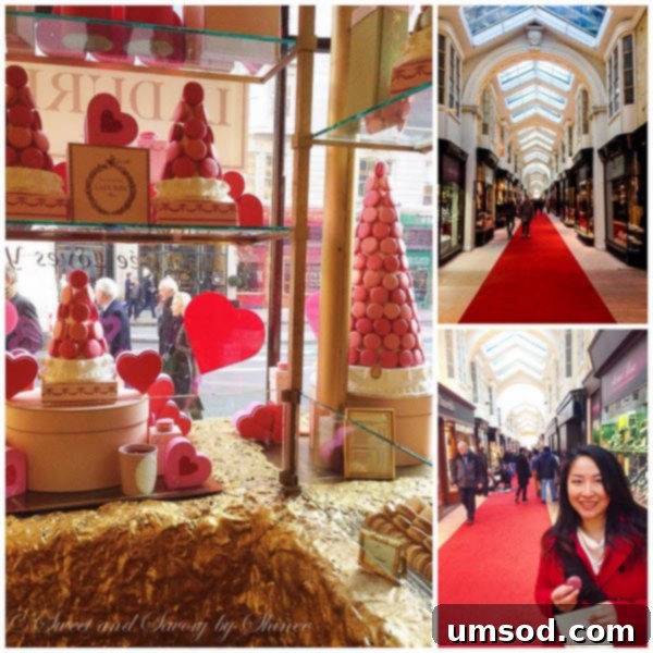 Interior of Burlington Arcade with Elegant Shops