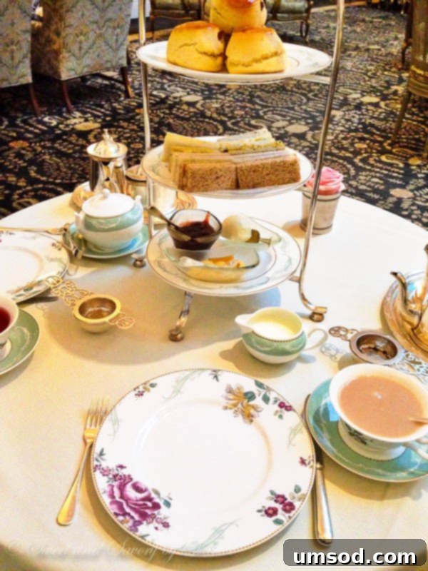 Afternoon Tea Spread at The Savoy, London