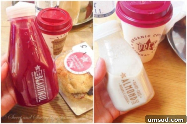 Breakfast Items at Pret a Manger