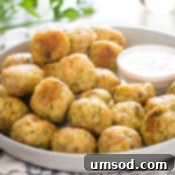 Another view of the delicious bacon chicken meatballs