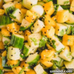 Delicious Cucumber Mango Salad