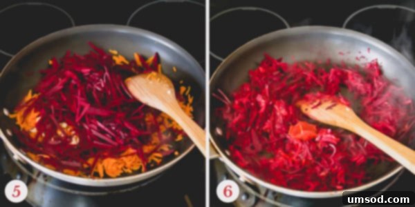 Step by step photo of making zajarka.