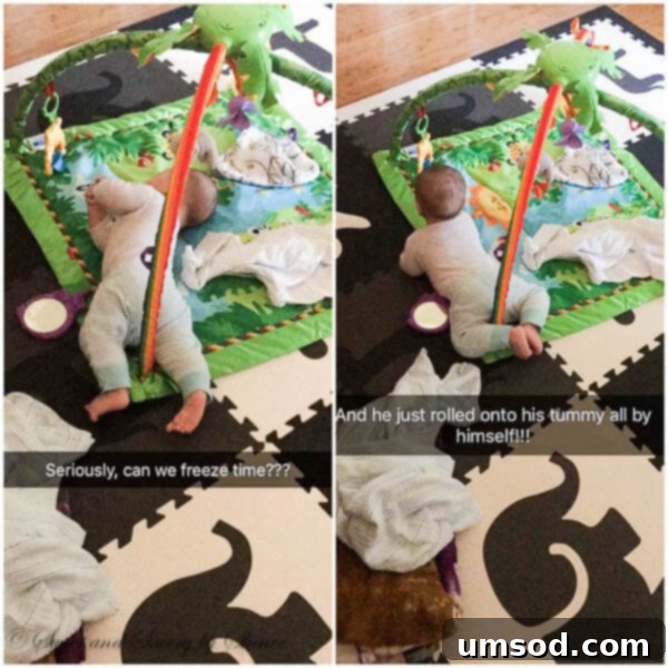 Baby Grant: 4-month Update - Adorable baby smiling at camera