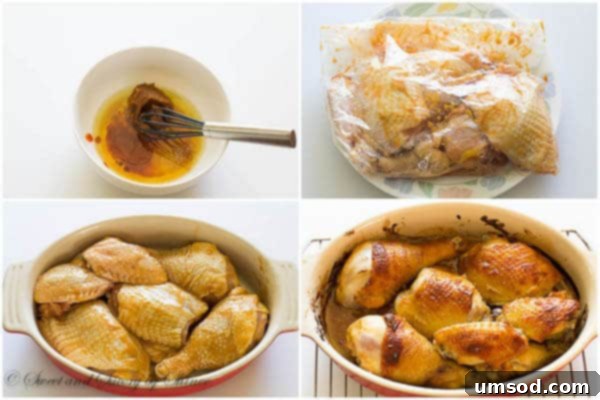 Sesame Miso Chicken, step by step