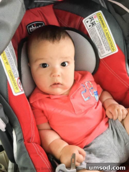Baby Grant: 6-month Update, cute baby with big eyes