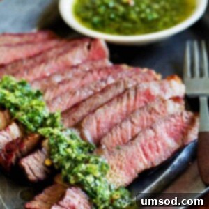 Flawless Ribeye: Grill Perfection with Zesty Chimichurri 6 Grilled Steak with Chimichurri Sauce
