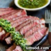 Flawless Ribeye: Grill Perfection with Zesty Chimichurri 7 Grilled Steak with Chimichurri Sauce final plate