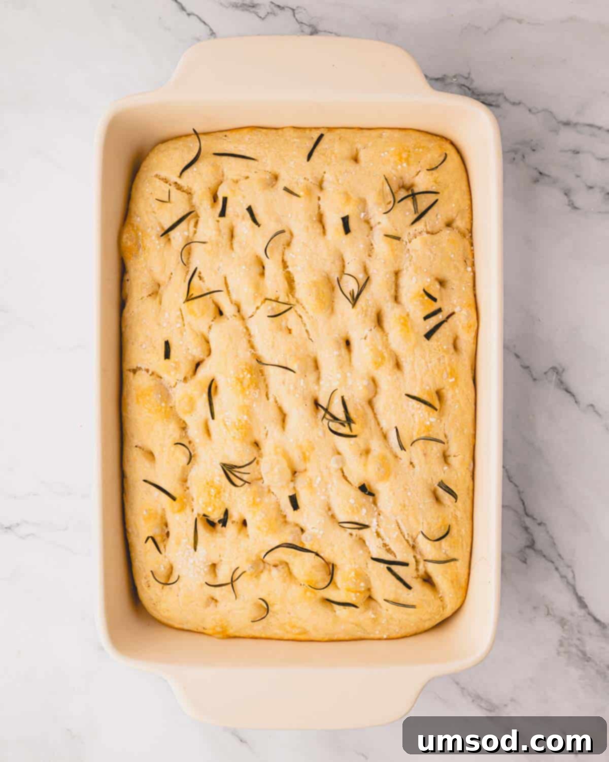 Effortless Homemade Focaccia: A Baker's Delight 15 Baked rosemary focaccia bread